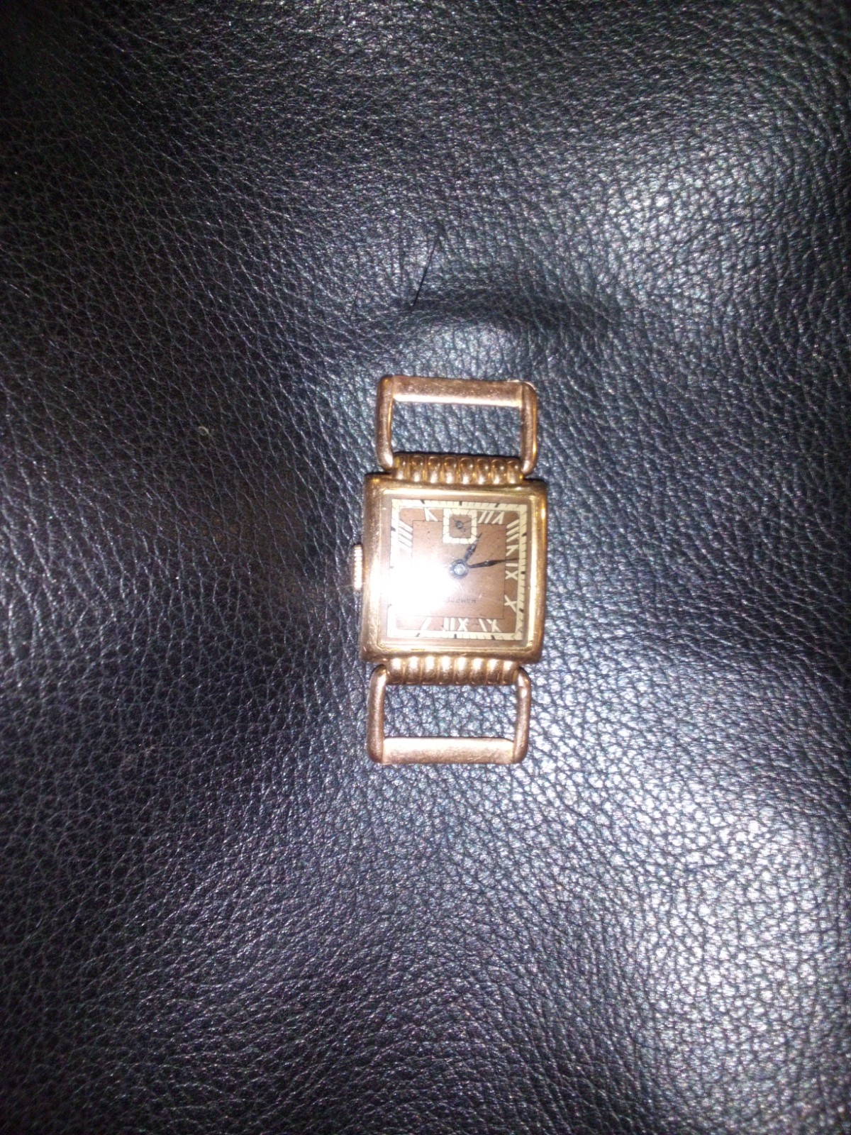 Vintage Lord Elgin Drivers Watch caliber 559, 21 jewel RoseGold lled Wristwatch