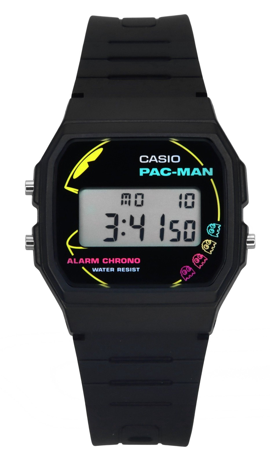 Casio Digital PAC-MAN Collaboration Alarm Chrono Quartz F-91WPC-1A Unisex Watch