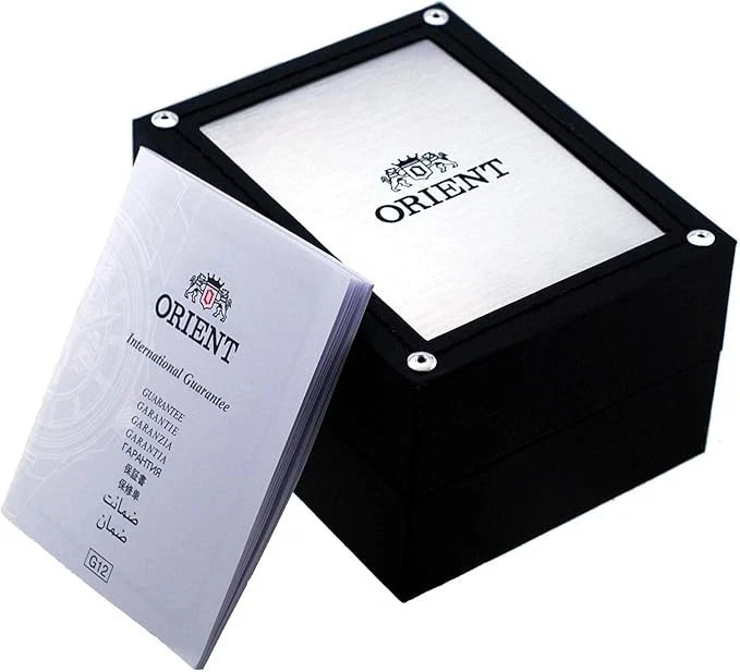 Orient Mens Automatic Watch RA-AC0030L30B Bambino Leather 40.5mm Blue Dial 30M