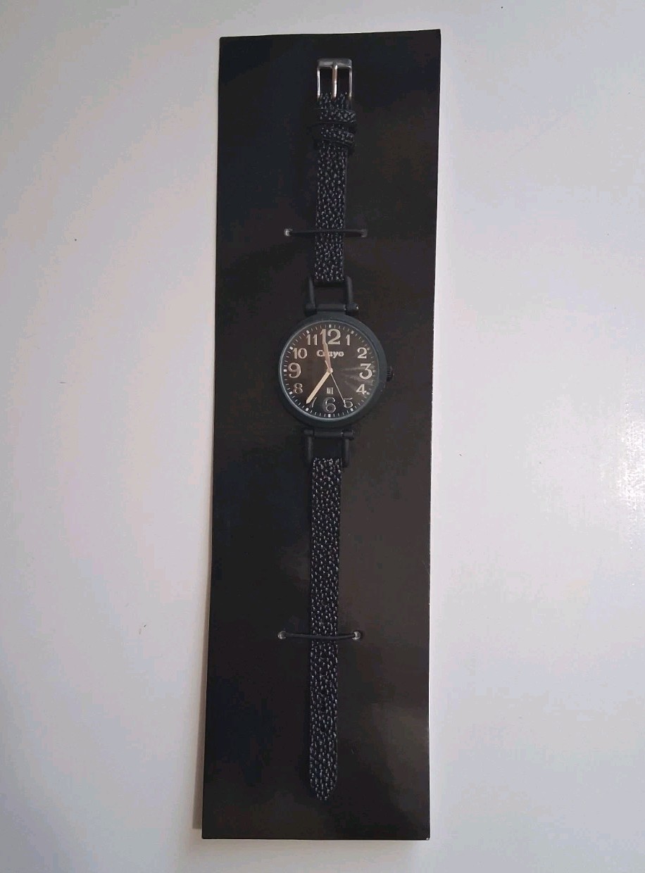 Crayo-Balloon Woman’s Watch. Black W/ Leatherette Band. Brand New
