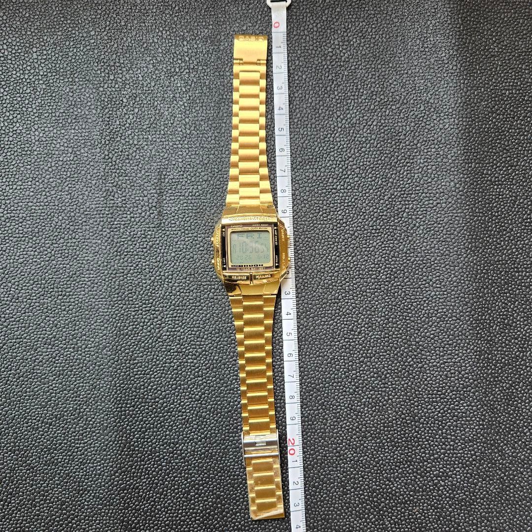 CASIO DATA BANK DB-380 Gold Digital Watch