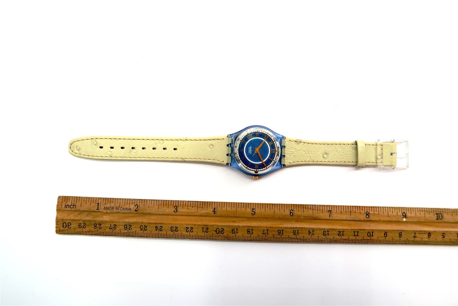 Swatch Watch CATHEDRAL GN135 w/ Case and Papers 1994 Gents REPLACEMENT BAND