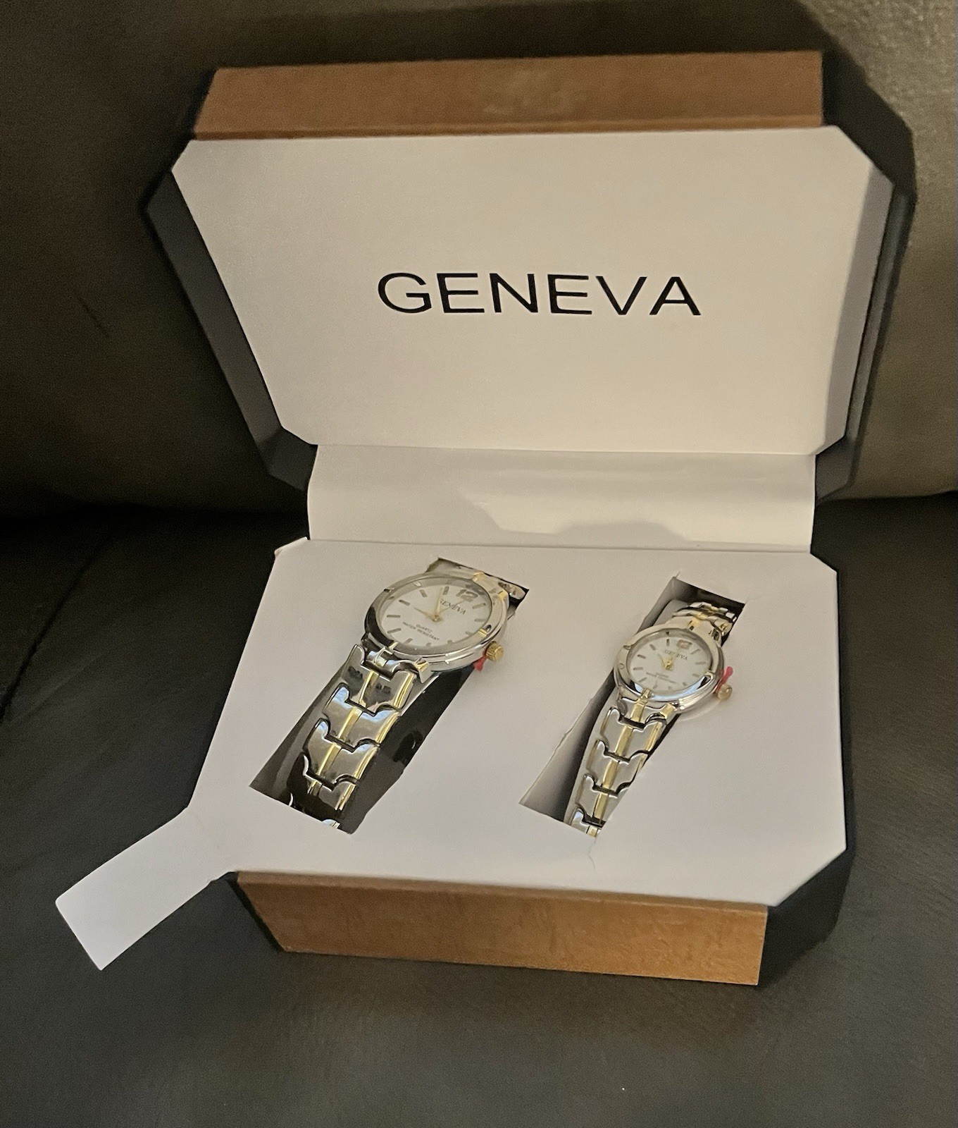 Geneva His And Hers Watch Set- Brand New In Box- Needs Batteries To Function