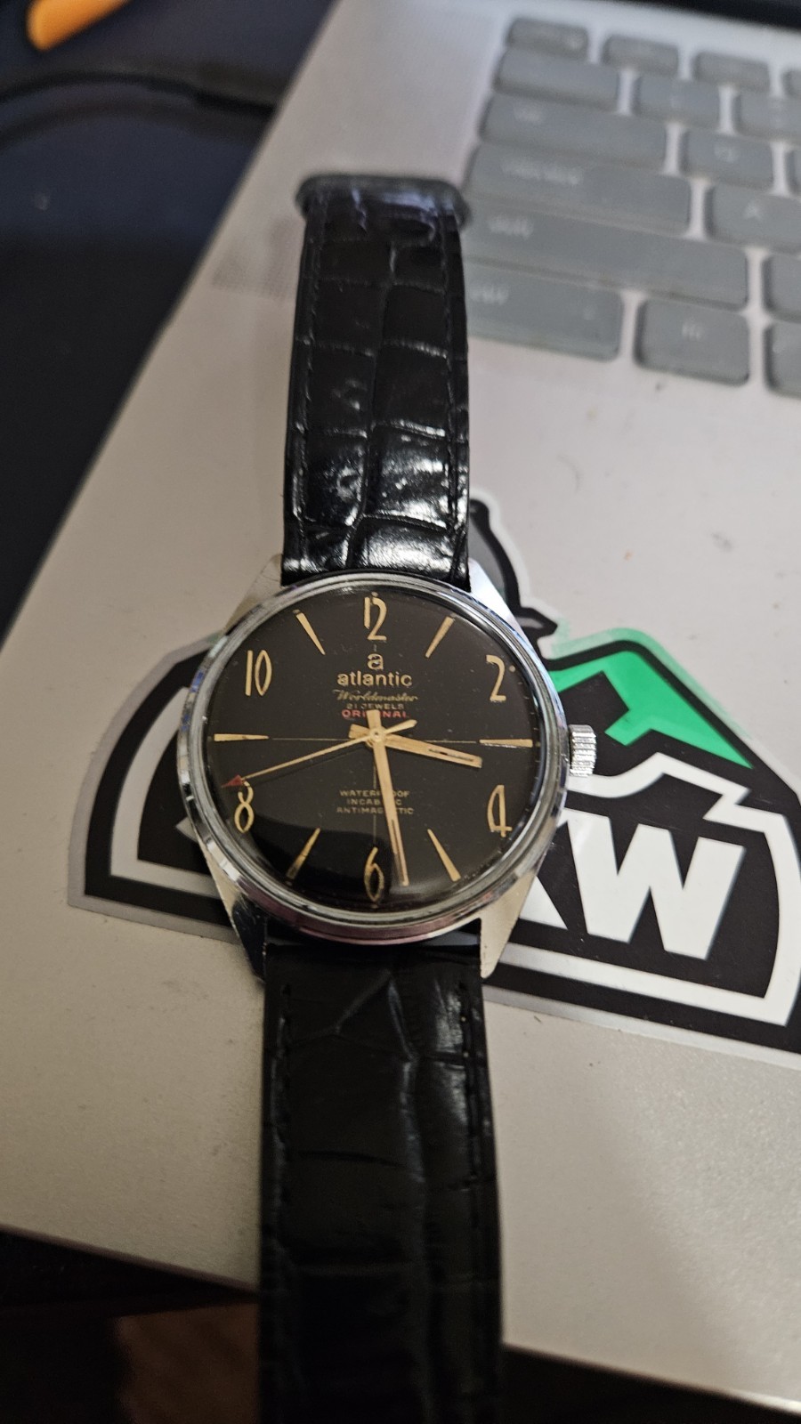 Atlantic Worldmaster Original swiss mechanical 6300 men’s vintage wrist watch