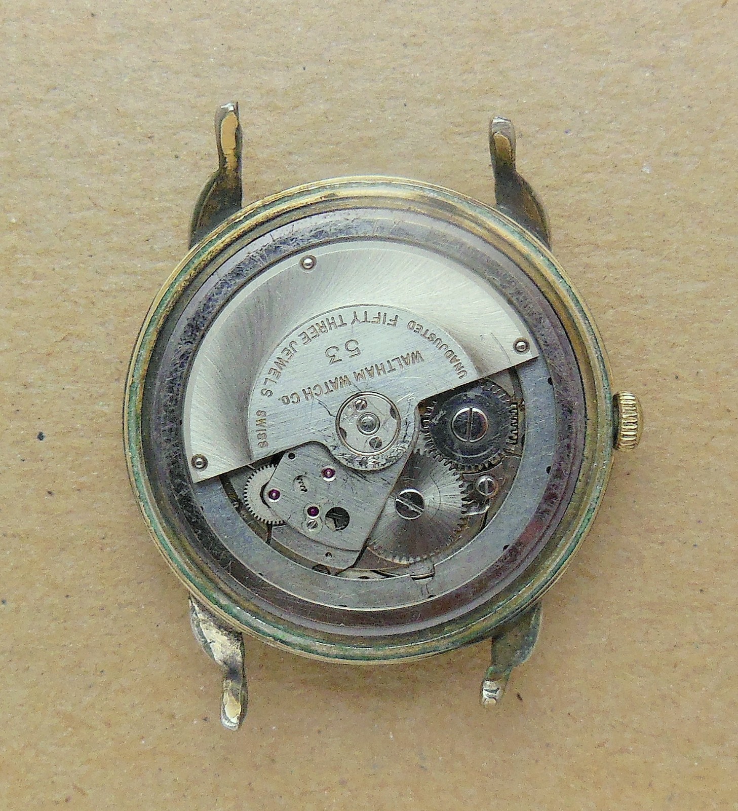 Vintage Waltham 53 Jewel Automatic Self-Winding Incabloc Wristwatch Runs ‘AS-IS’