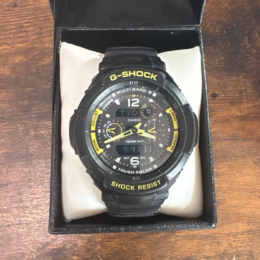 CASIO G-SHOCK GW-3500B-1AJF SKY COCKPIT Black Resin Tough Solar Digital Watch JP