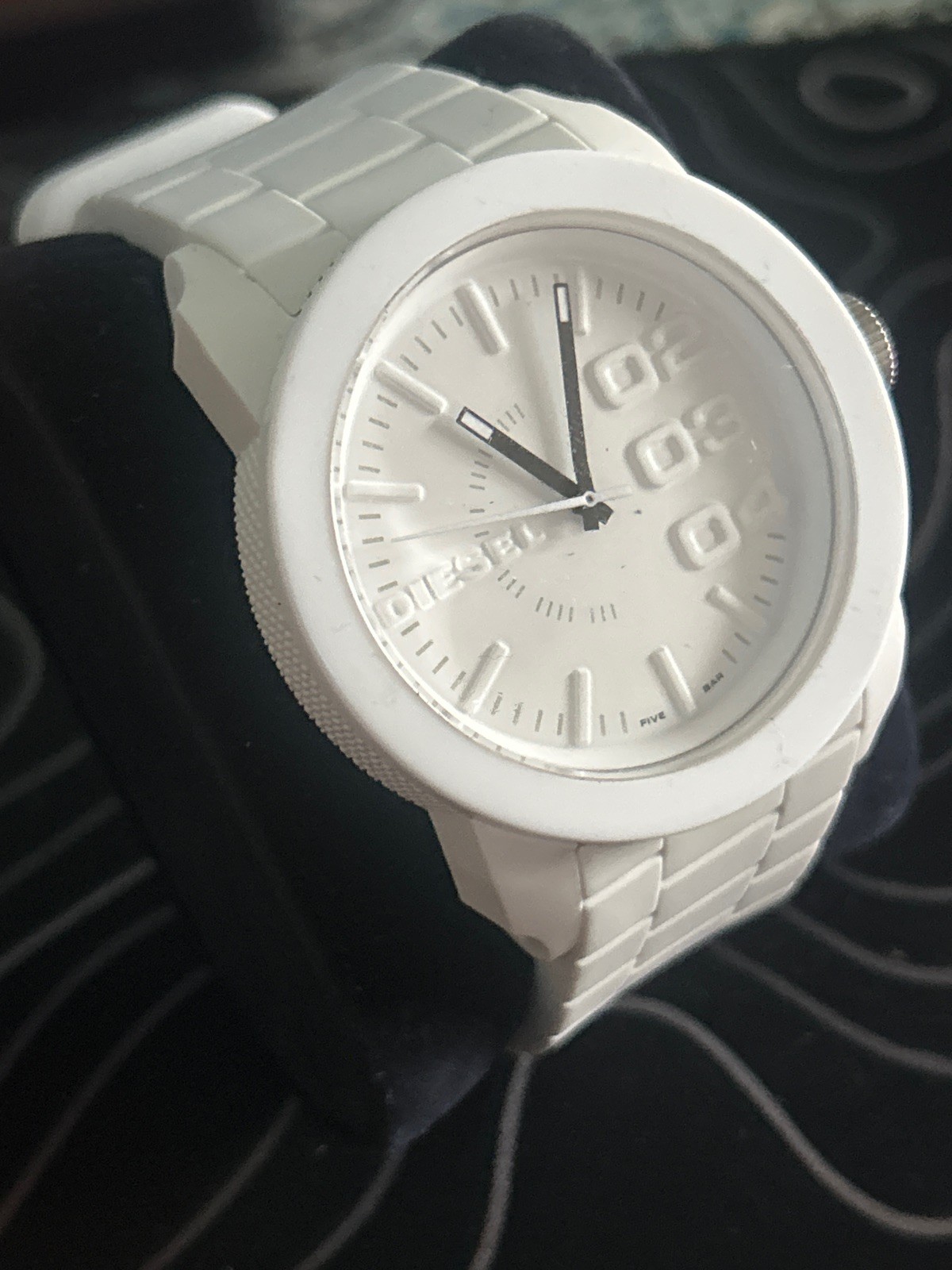 Diesel Double Down Men’s Silicone Ceramic Watch