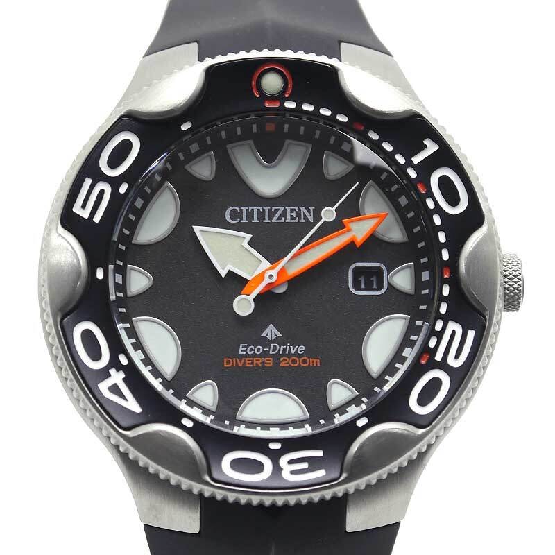 Citizen Promaster Marine Series BN0230-04E Men’s Watch SS Solar Black Dial With