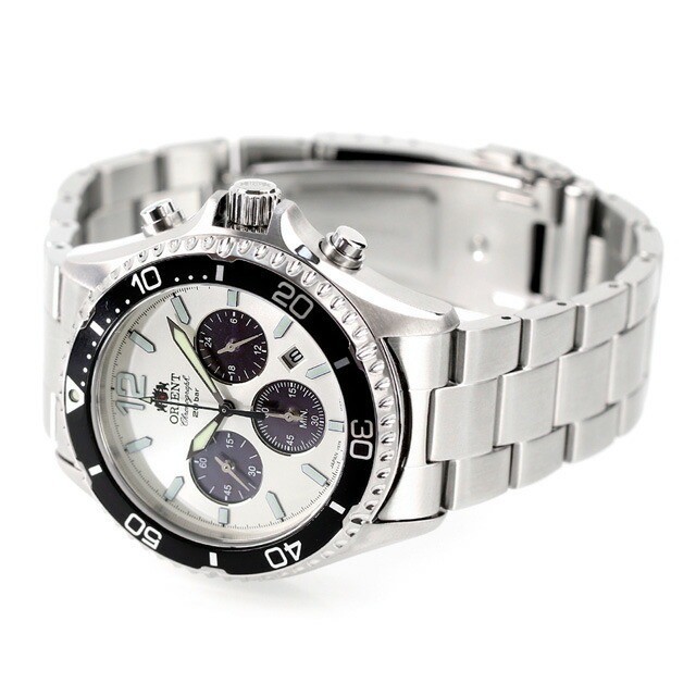 Orient Mako Solar Panda Chronograph RN-TX0203S JDM Sapphire Glass MADE IN JAPAN