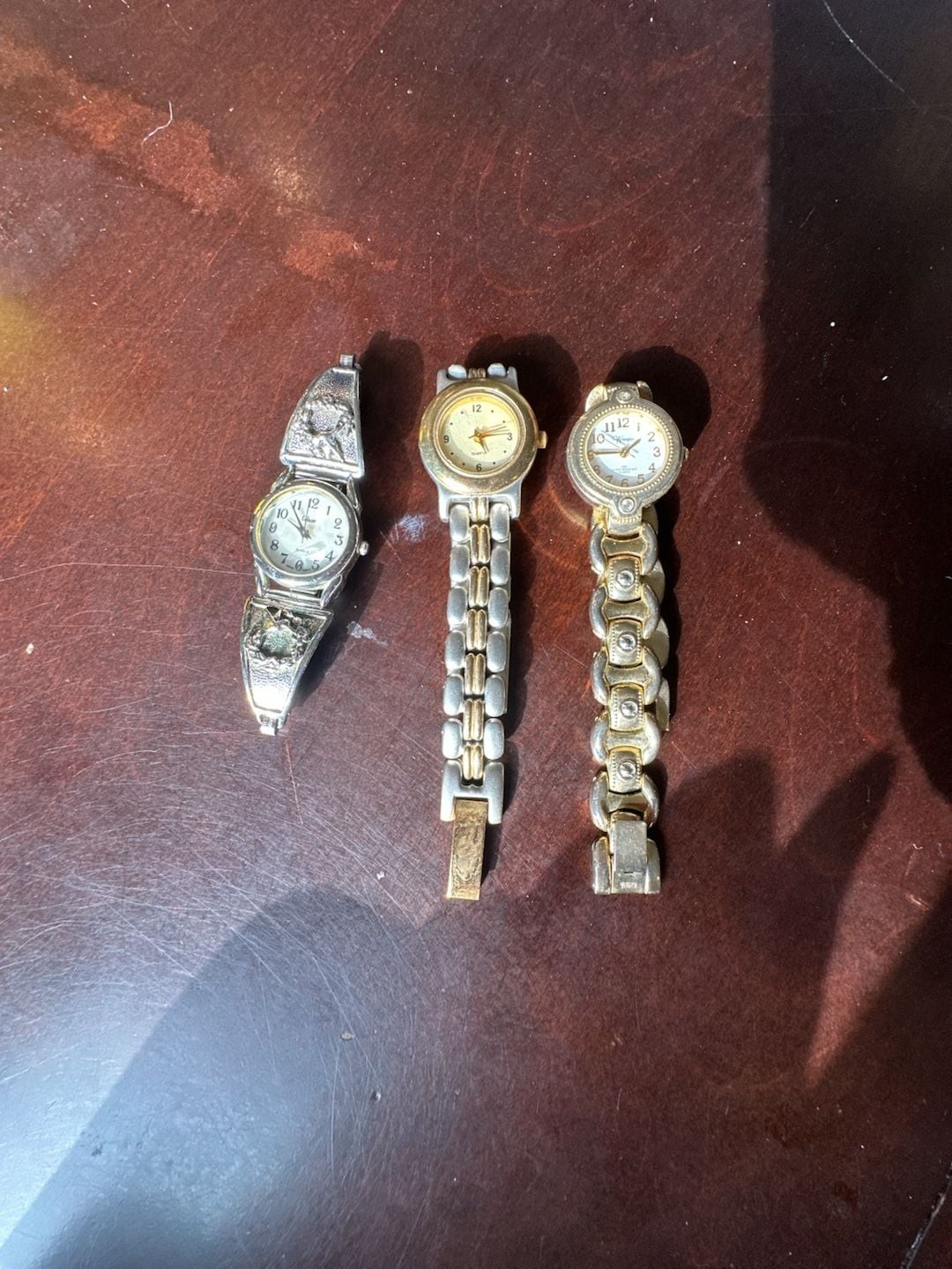Lot of 3 Vintage Women’s Quartz Fashion Watches including Yves Rocher
