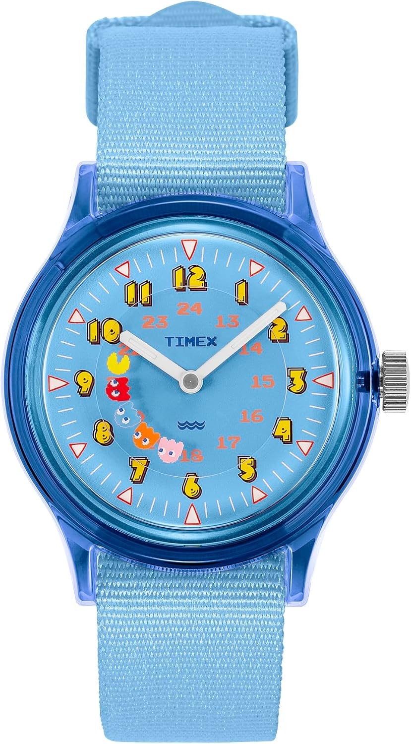 New Timex TW2V94000 PAC MAN Camper Unisex Watch Blue Dial Plastic Quartz 3 Japan