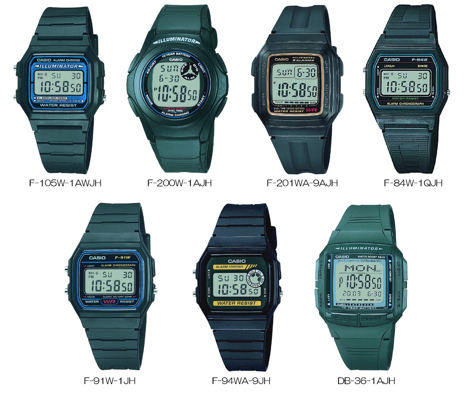 Casio Watch Casio Collection Domestic genuine product Men’s Black Japan New