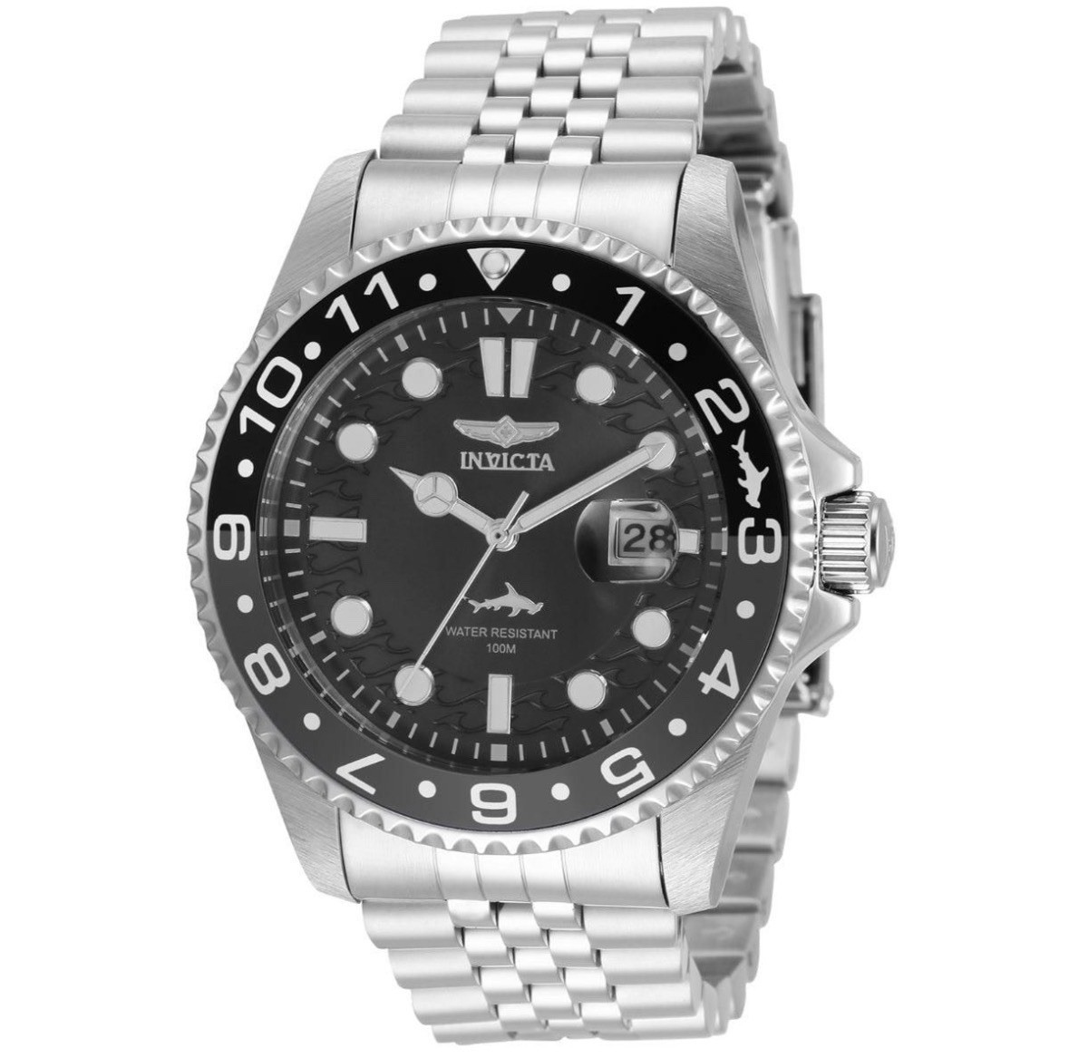 Invicta Pro Diver Heritage 35129 Men’s 43mm Black Dial Steel Watch New Box