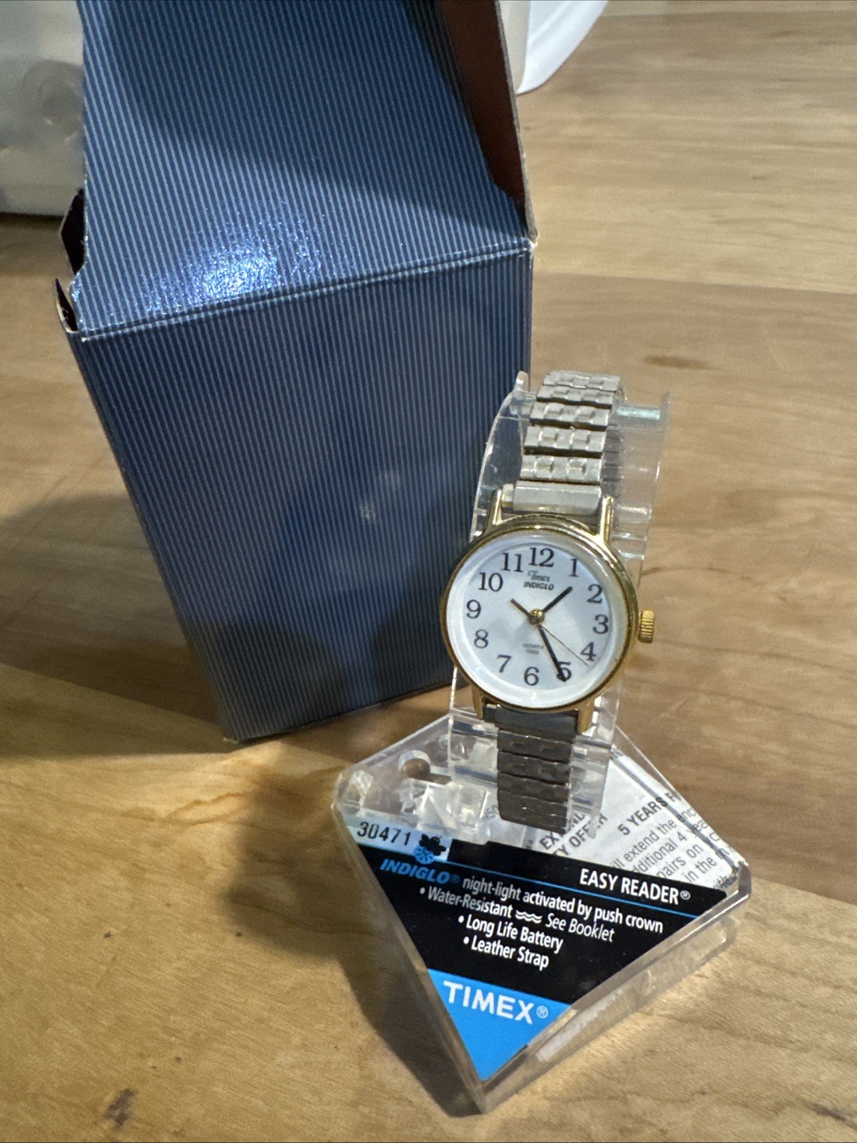 Timex Easy Reader Indiglo Women’s Watch Stainless Steel Expansion Band Untested