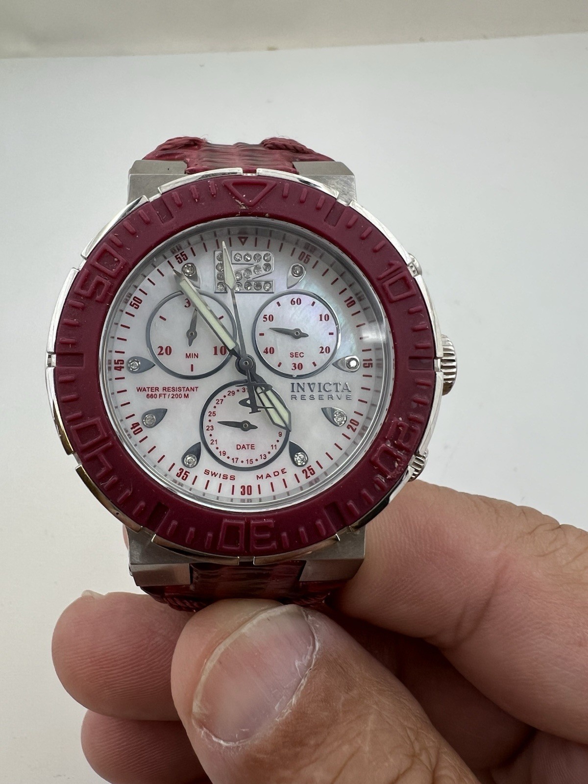 INVICTA 10726 RESERVE OCEAN REEF LADY 24 Certified DIAMONDs Flame Fusion WATCH