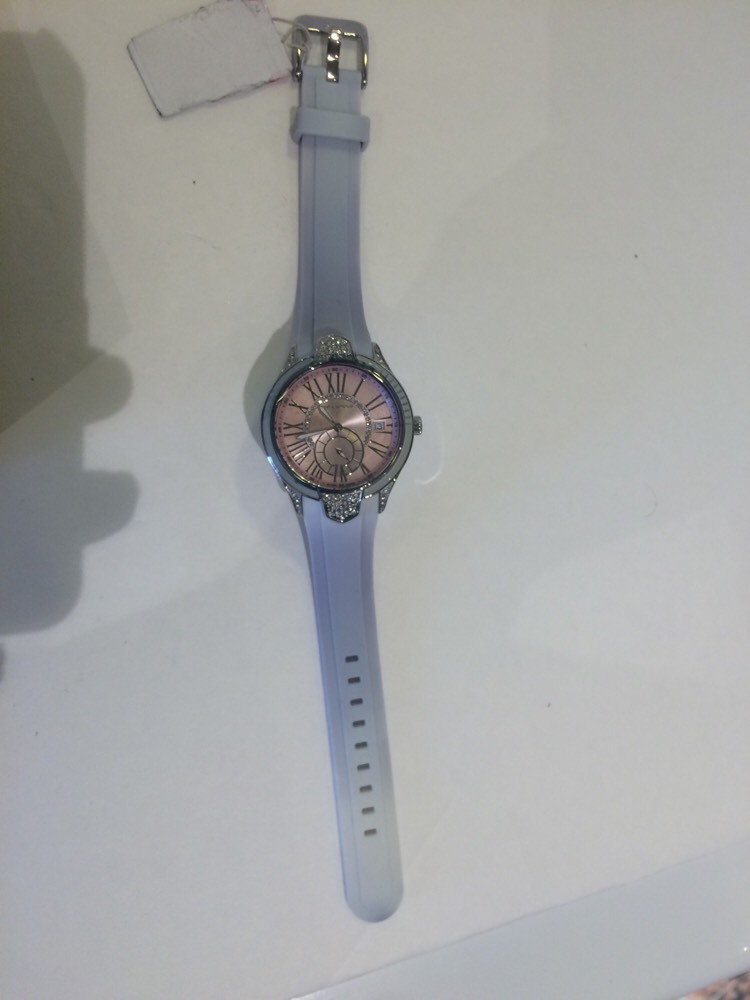 Ted Lapidus Ombre Silicone Pink Dial White Crystal White/Grey OMBRE GEL RARE