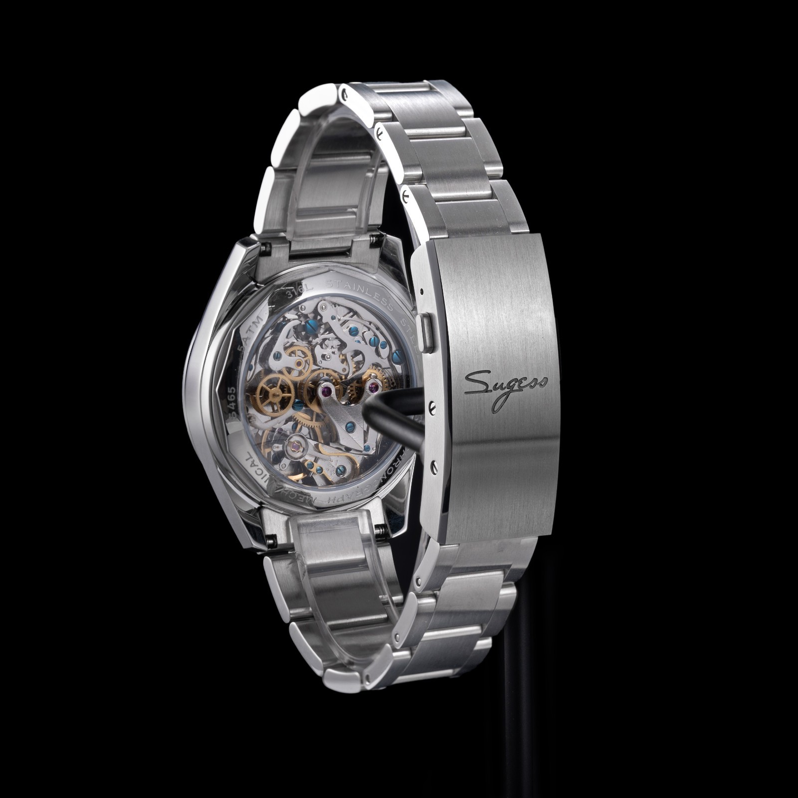 Sugess S465.SK.S SWAN NECK Sapphire Chrono Mechanical Watch SEAGULL 1963