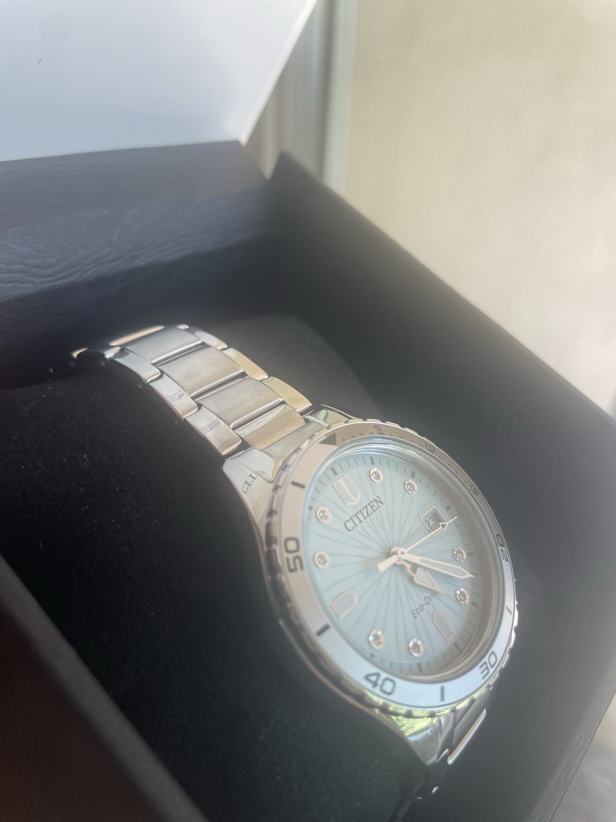 Citizen Women’s Sport Date Indicator Eco-Drive Silver Watch 36MM FE6170-88L