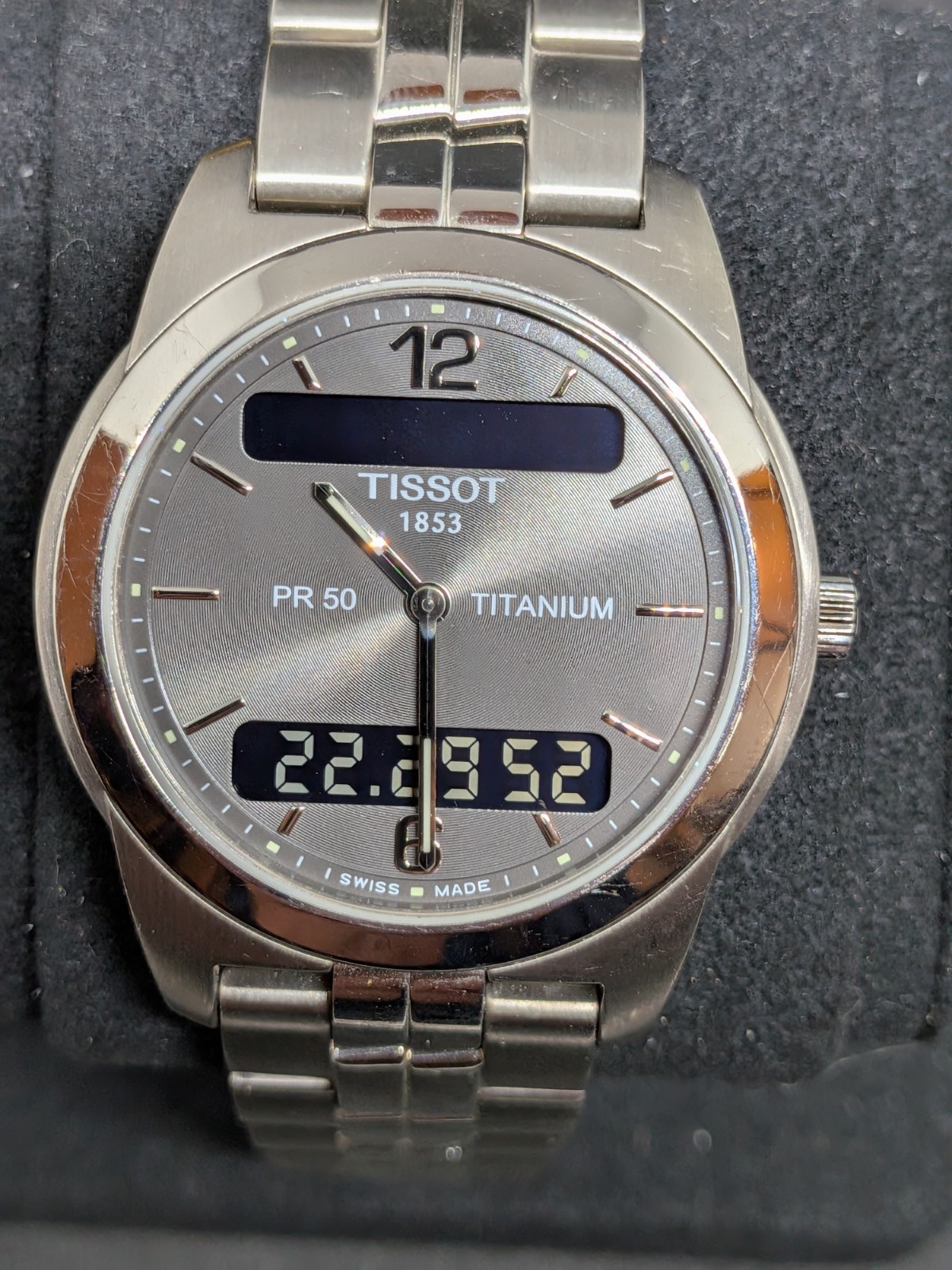 Tissot PR50 Titanium Watch Ref. J390/490 Quartz Working