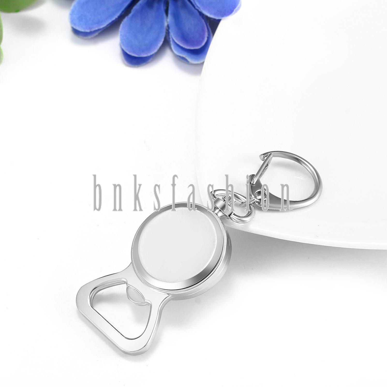 Outdoors Backpack Belt Carabiner Bottle Opener Key Ring Fob Quartz Pocket Watch