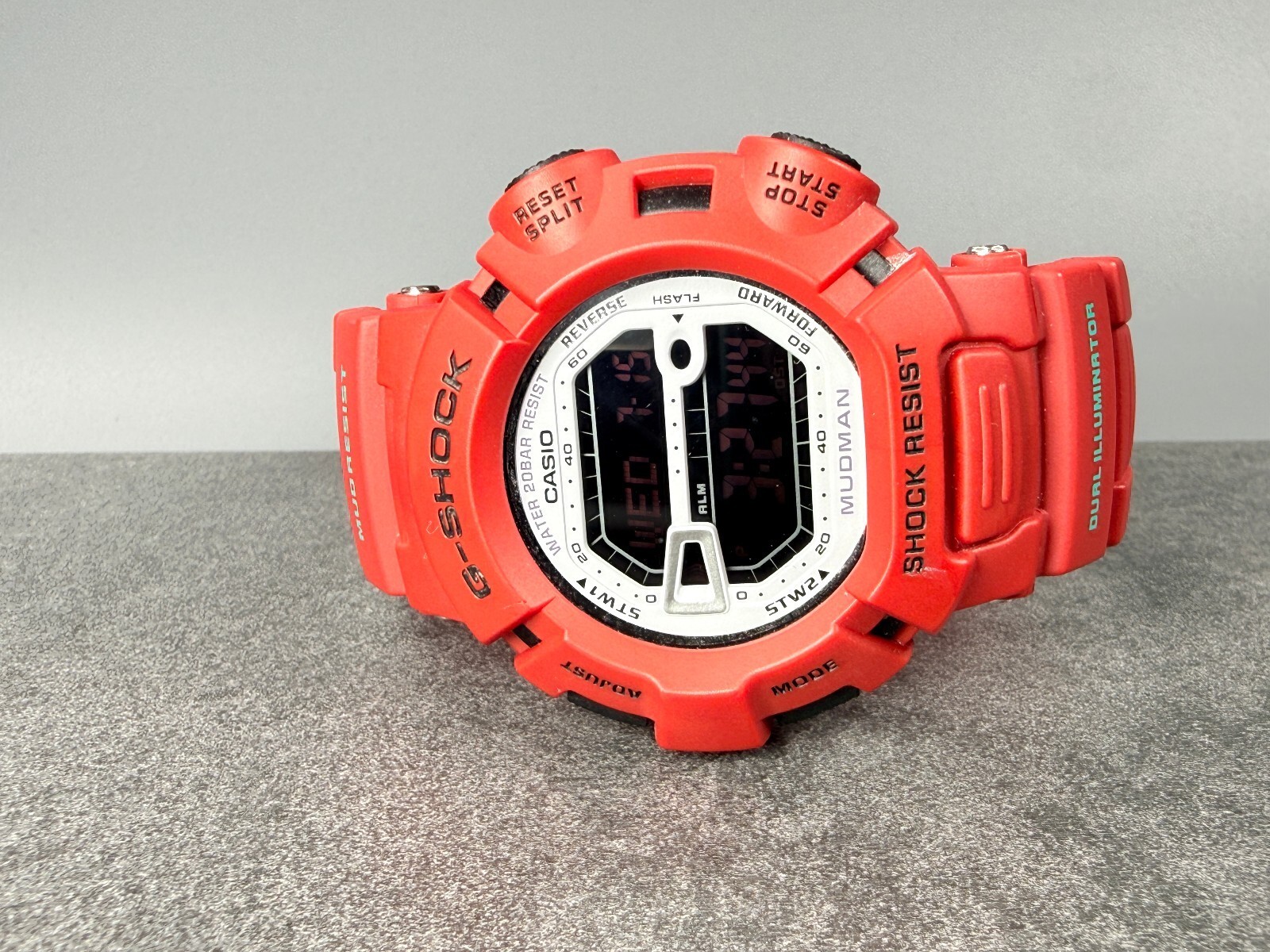 Casio G-Shock Mudman G-9000MX Digital 45mm Red Watch Box Included