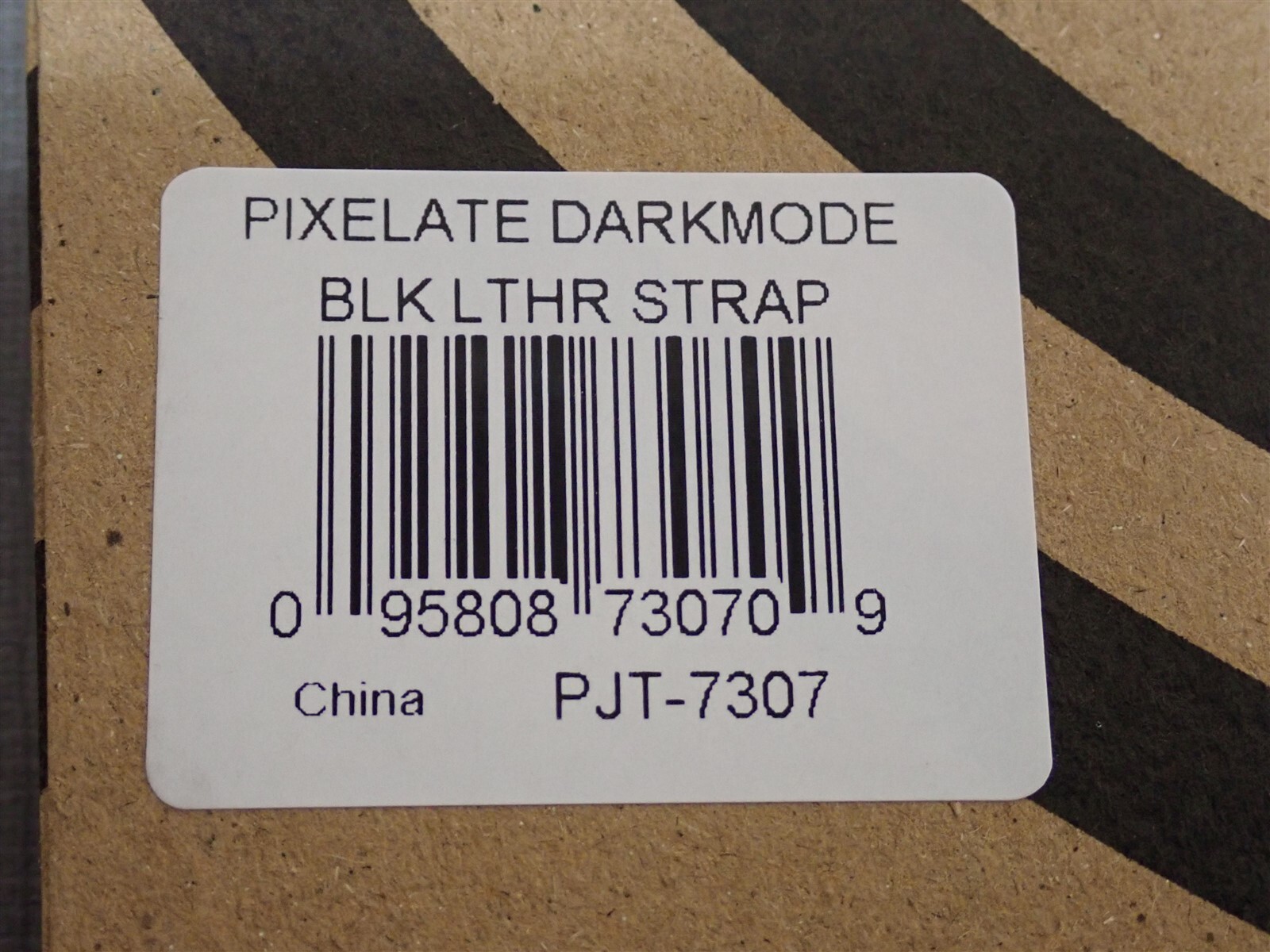 NEW Projects Watches PJT-7307 Pixelate Dark Mode 40mm Black Leather Strap /154
