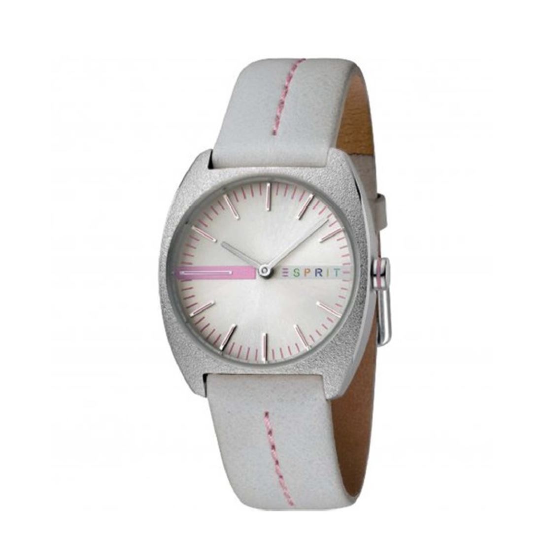 Esprit Ladies Watch Pink Light Gray Leather Strap RRP £109