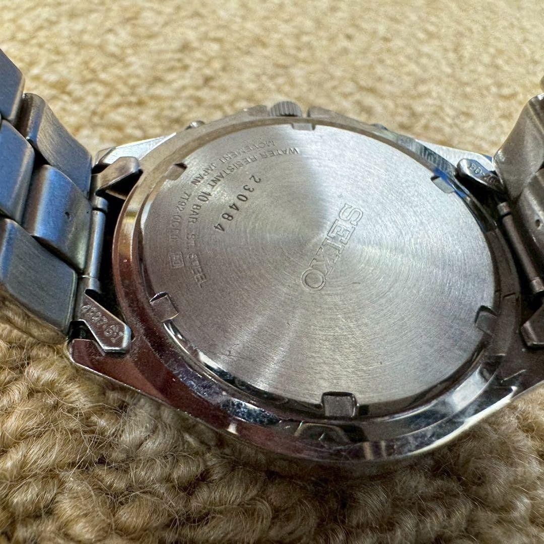 SEIKO Pilot Chronograph 7T92 0CF0 Quartz Wristwatch