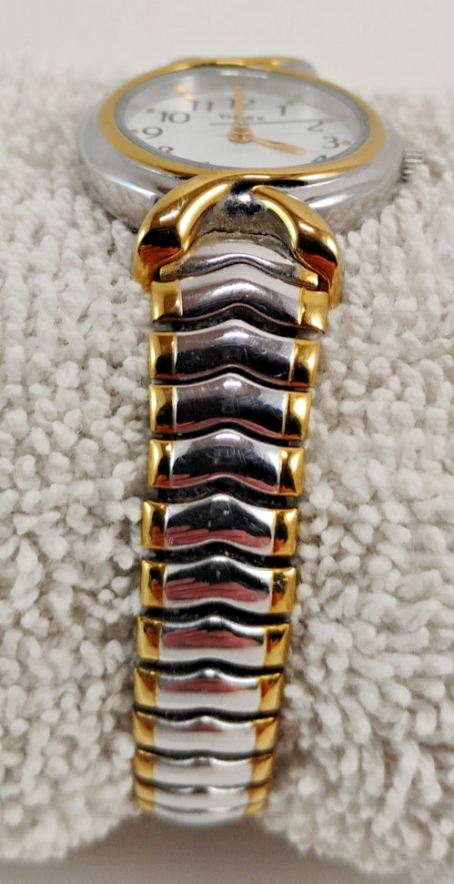 Timex T21854 Ladies Stainless Steel Watch Quartz Needs Battery Silver