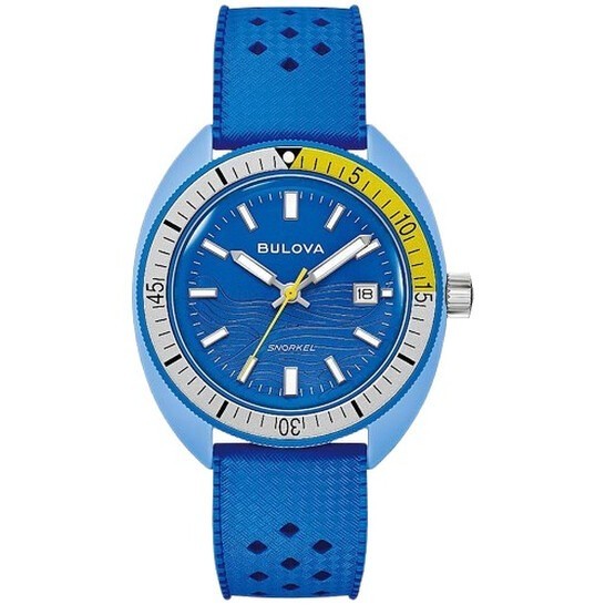 Bulova Snorkel Tang Fish Quartz Blue Dial Men’s Watch