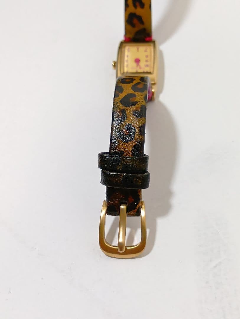 PaulSmith 1320S065866 Wristwatch Square Gold Dial Pink Indexes