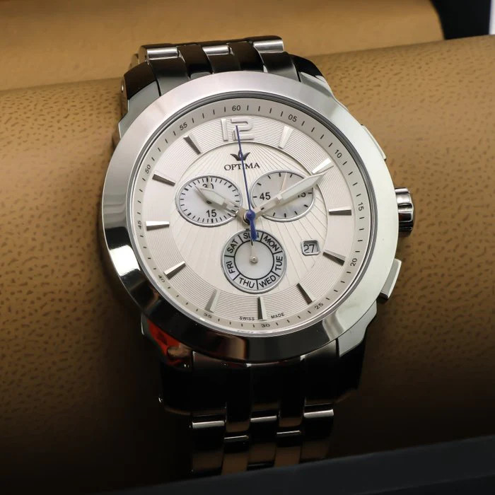 Optima – Swiss Chronograph – OSC391-SS-1 Swiss Ronda 46mm OSC391 30 m (3 ATM /