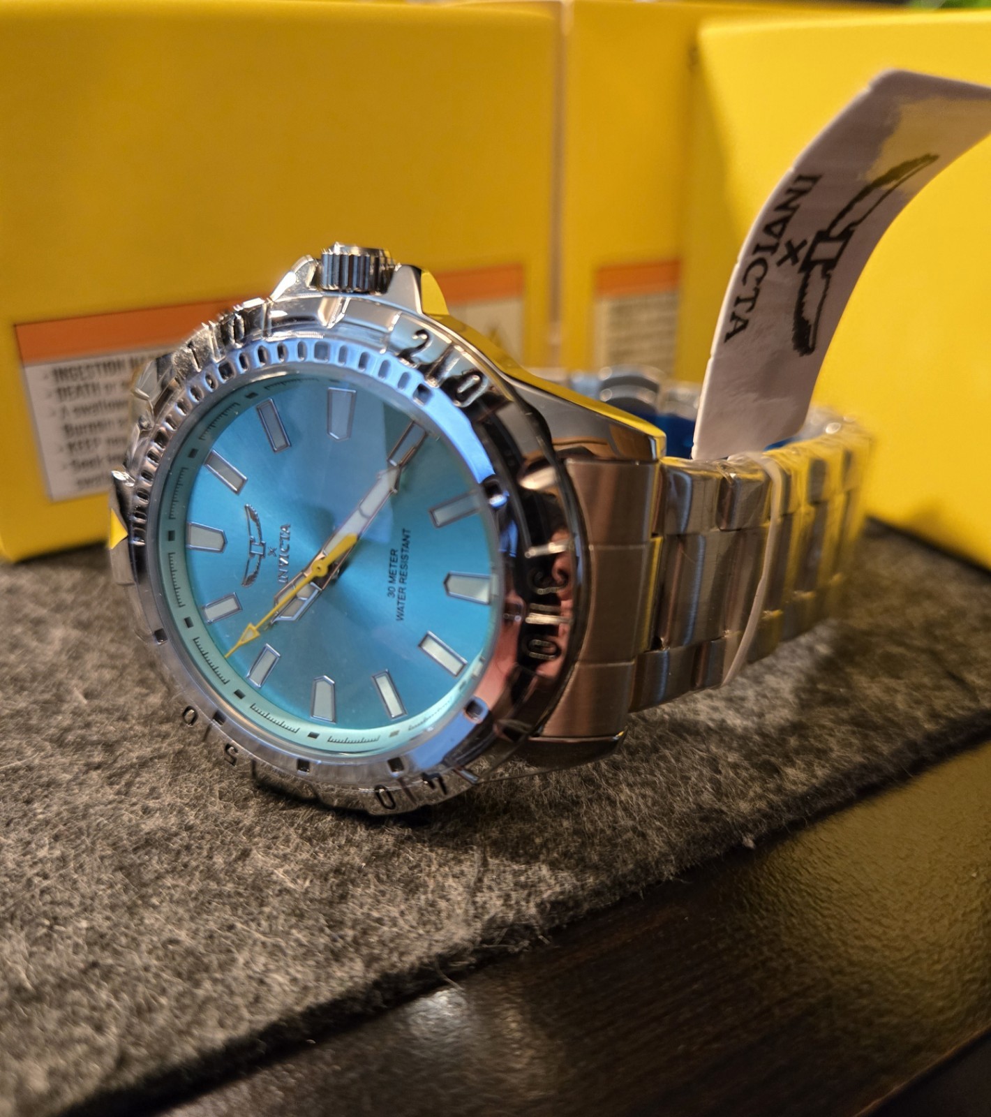 New – Specialty I by Invicta Men’s Quartz Watch – Light Blue and Silver – 70051