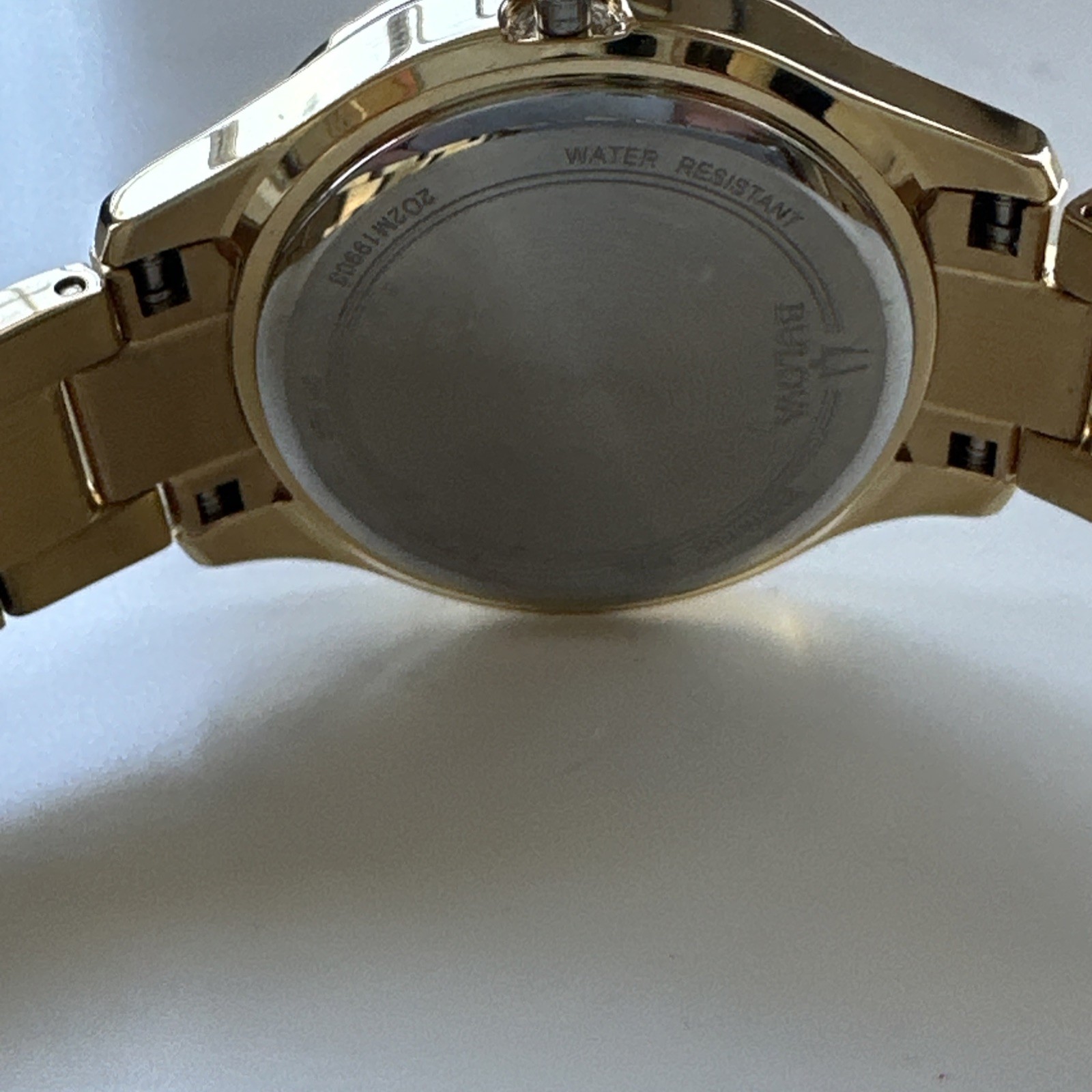 Bulova Womens Quartz Crystal Accent Gold-Tone 30.5mm Watch 98L283 *NO STEM/CROWN