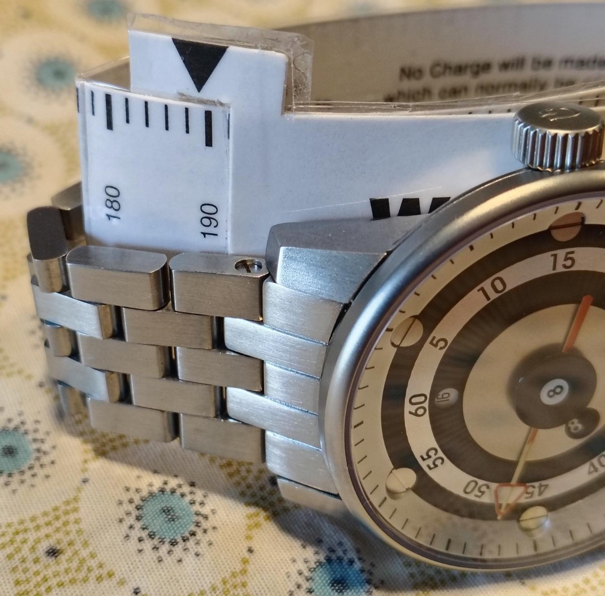 Gevril GV2 ‘8 Ball’ ‘Jump Hour’ watch w moving hour disc 45mm auto 25 jewels EUC