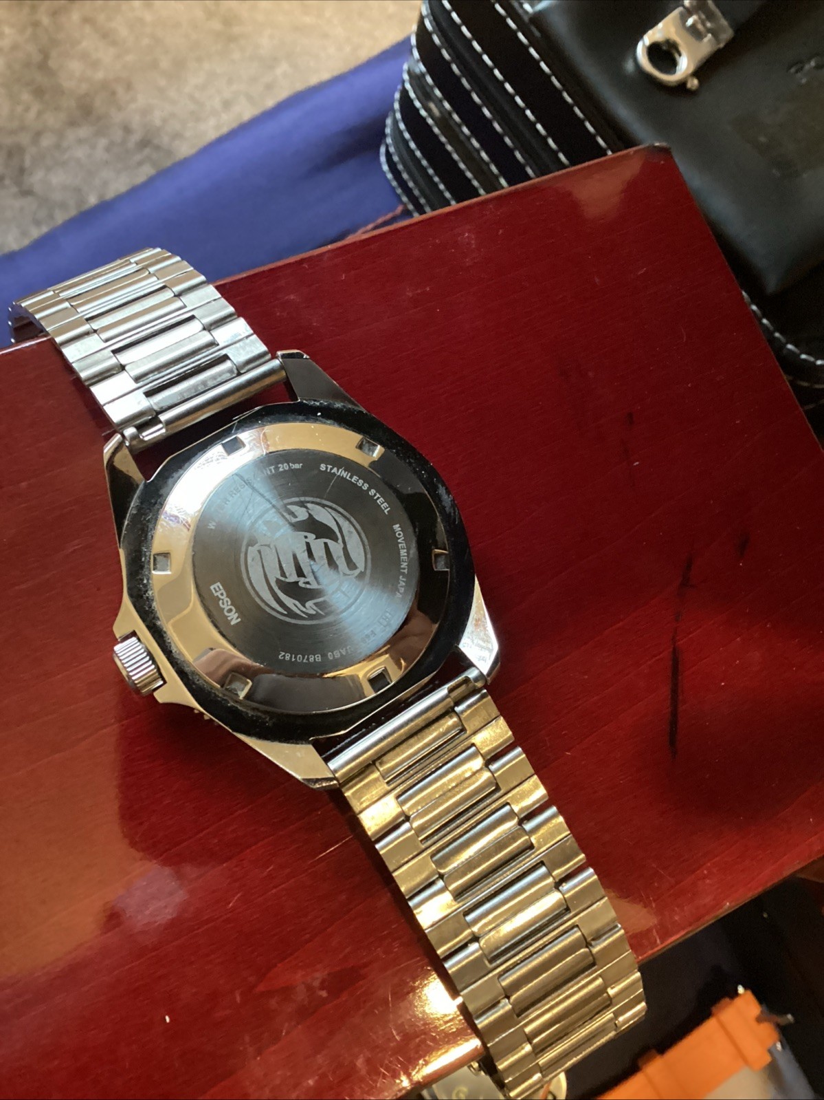 Orient AA02 41.5mm Blue Dial Automatic SS Case Watch (FAA02005D9) .