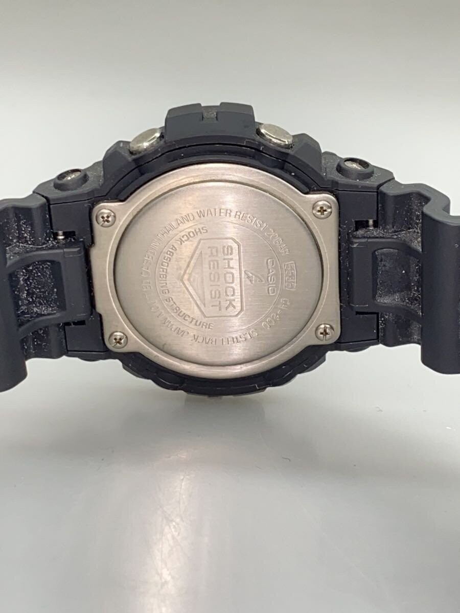 CASIO GA-800 Quartz Analog Rubber Black Watch Excellent JAPAN