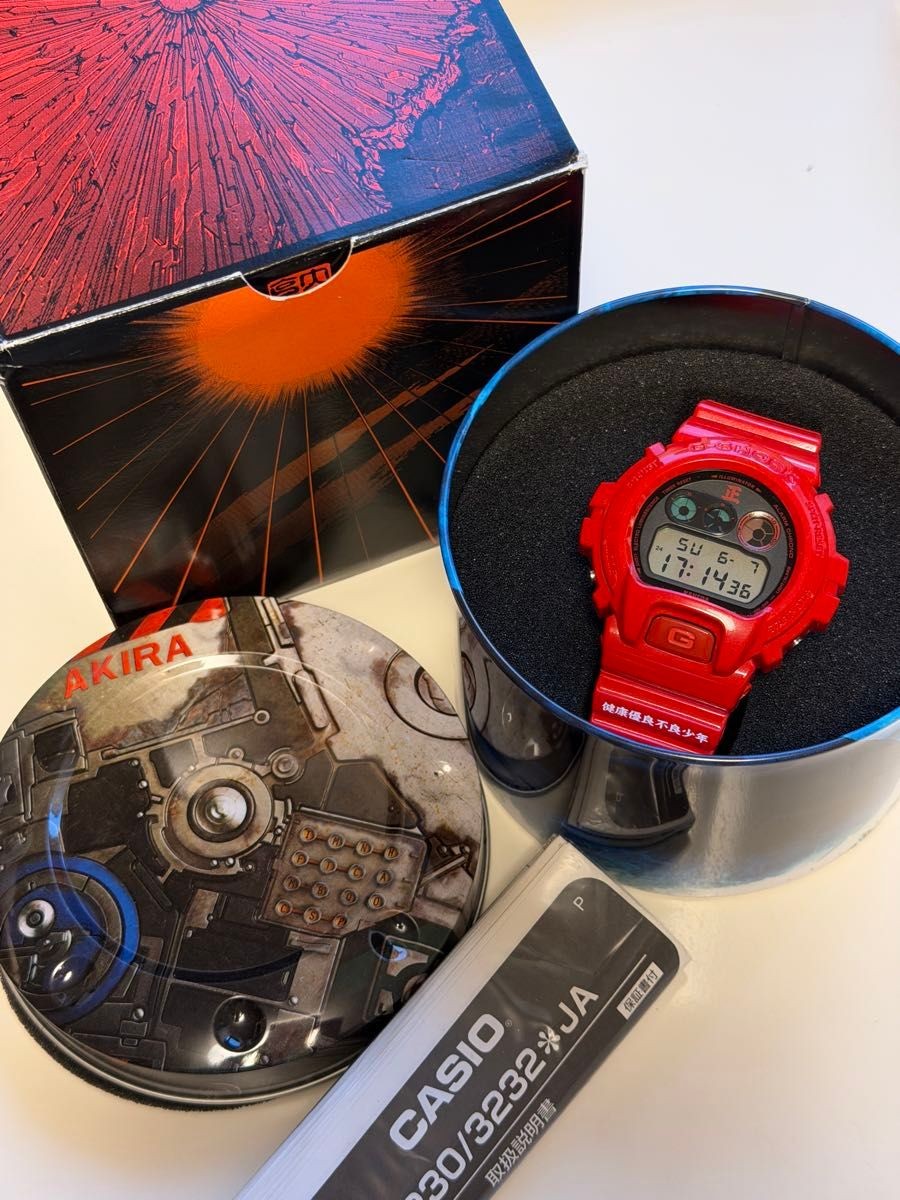 AKIRA Collaboration G-Shock Watch DW 6900 Limited Edition Kaneda Box Included Sp