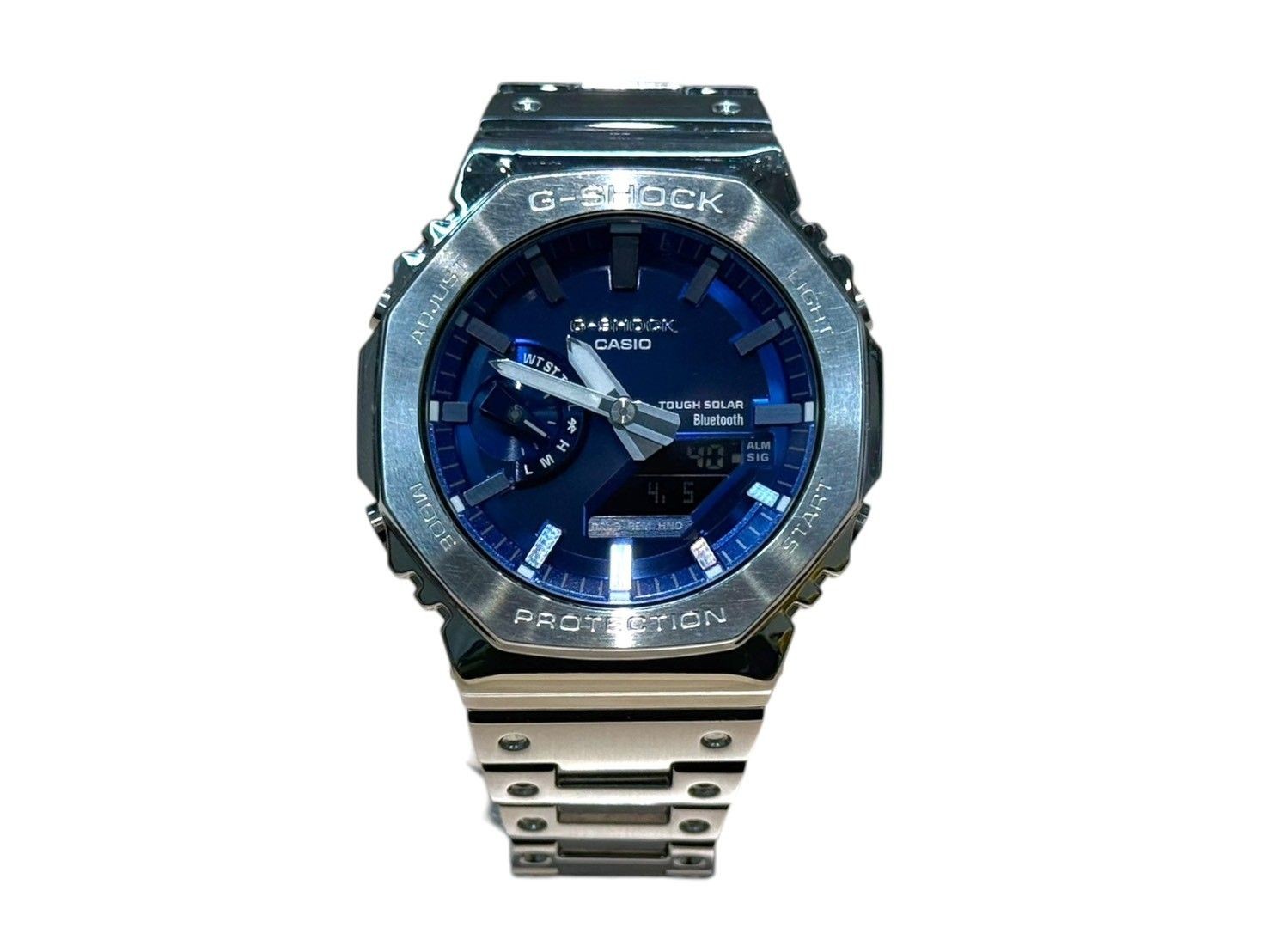 CASIO G-SHOCK Blue Full Metal Analog Digital GM-B2100AD-2AJF good condition