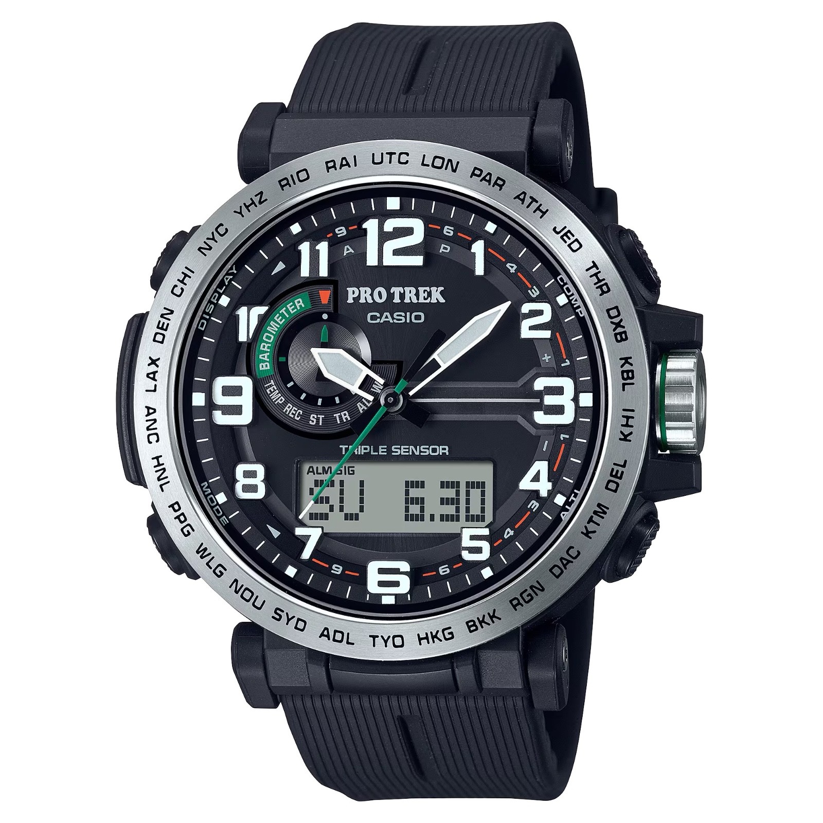 Casio Pro Trek PRG-601-1 Tough Solar Triple Sensor ABC Watch New in Box Complete