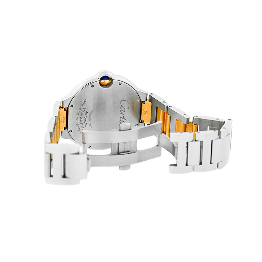 CARTIER Steel & 18K Yellow Gold 42mm Ballon Bleu de Cartier W69009Z3-3001 Box