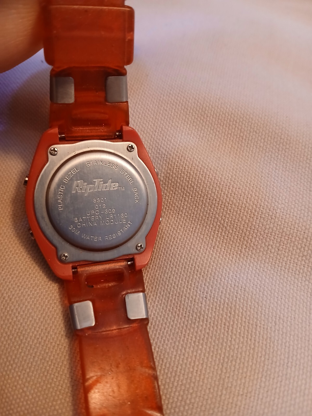 RipTide Red Digital Buckle Band Watch Water Resistant 30 Meters