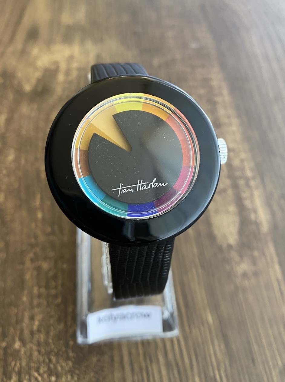 CHROMACHRON MYSTERY DIAL WATCH 🌈 COOL UNIQUE FUTURISTIC SPACE AGE CRAZY HOUR