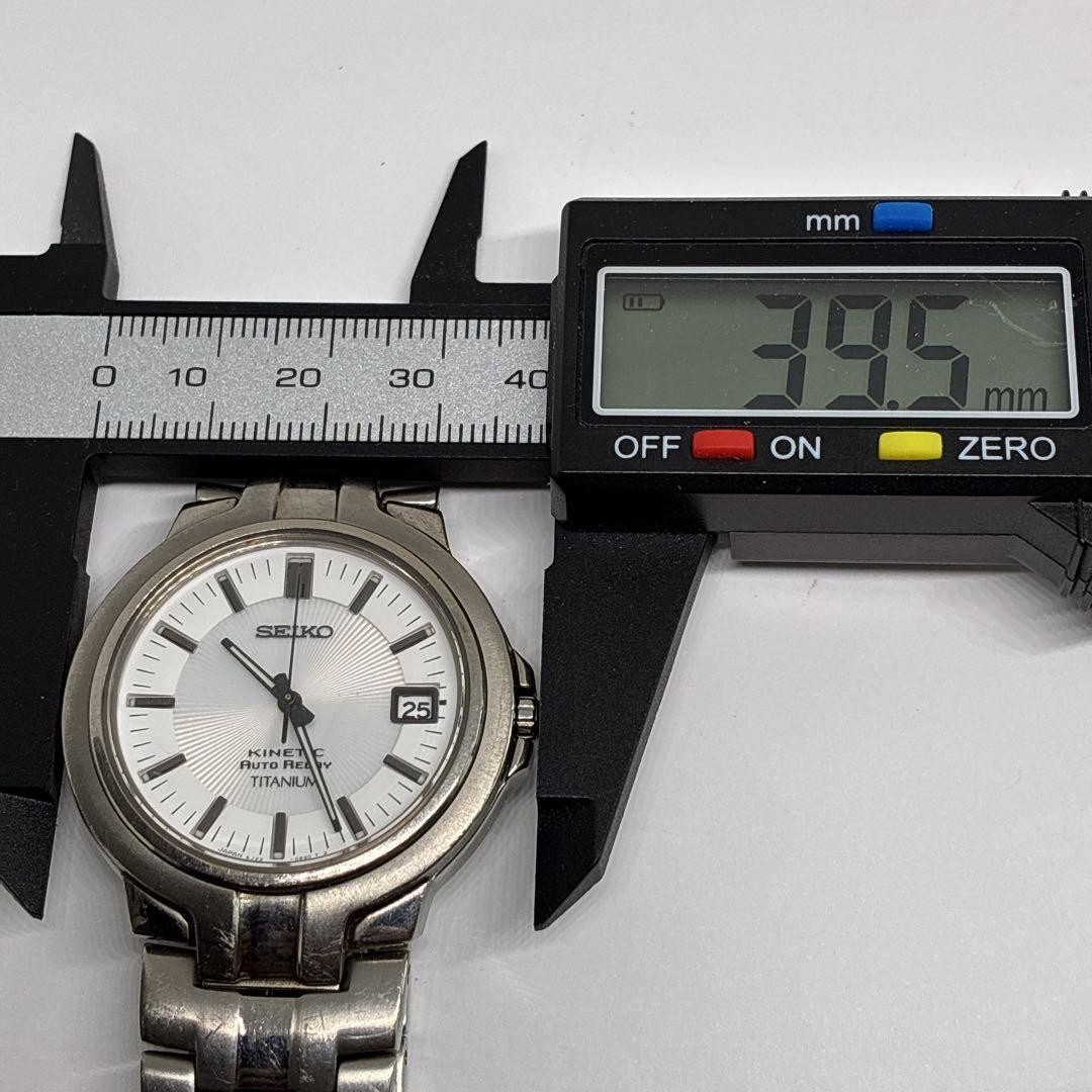 SEIKO Kinetic Auto Relay Titanium Men’s Watch 5J22-0C20