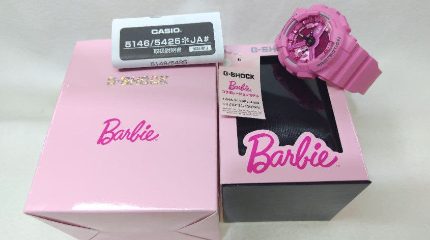 Barbie & Casio G-Shock Collaborated New Watch【GMA-S110BE-4AJR】