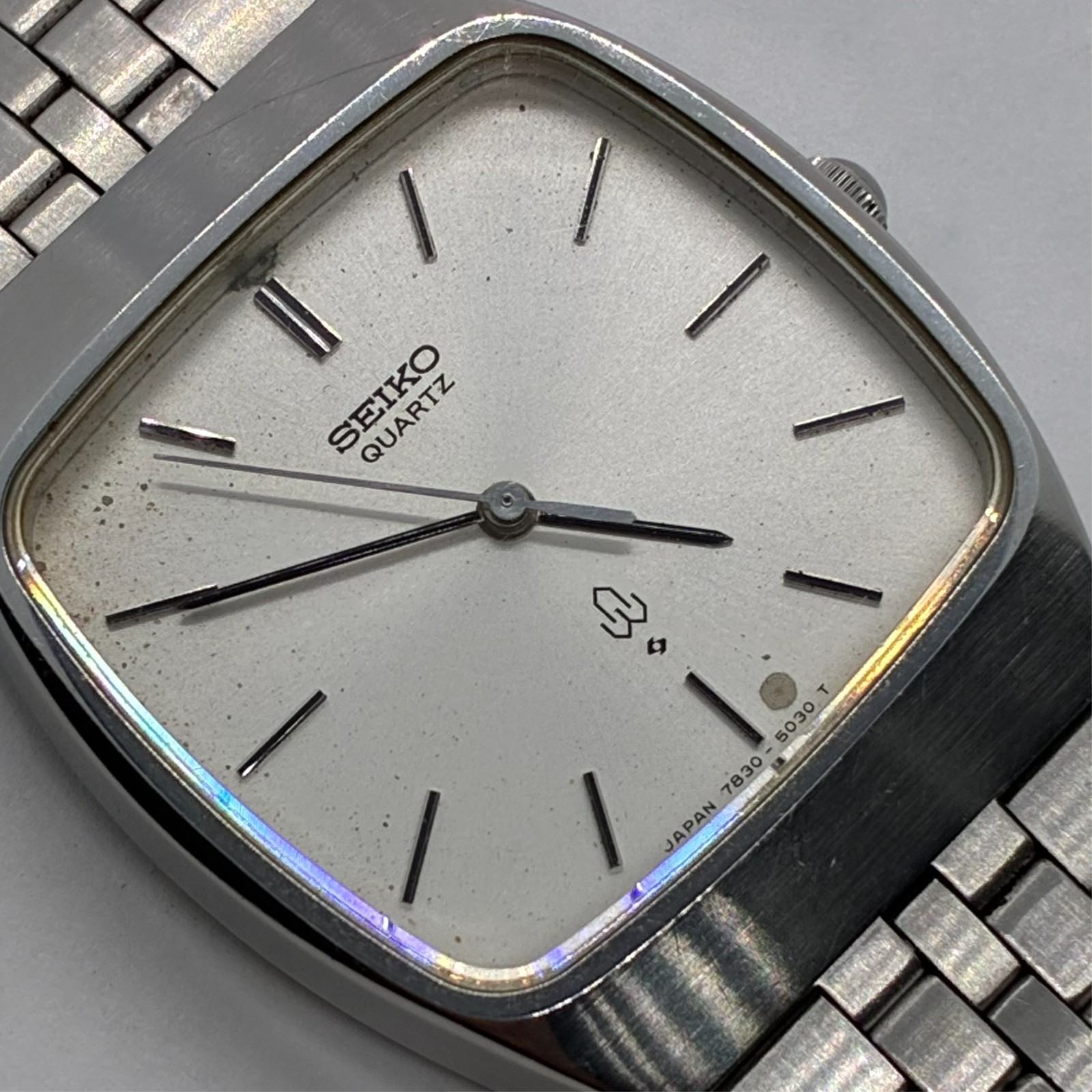 SEIKO 7830-5030 Quartz Tonneau Square Daini Seikosha Vintage 1977 #2444