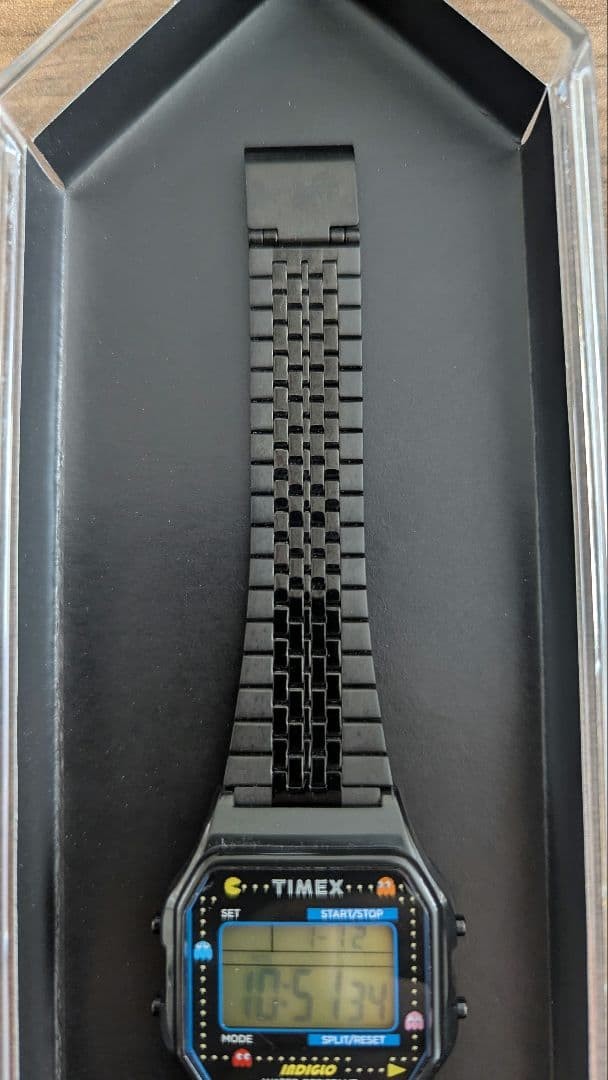 TIMEX Pacman Collab Digital Watch Black Mens Limited Edition Classic
