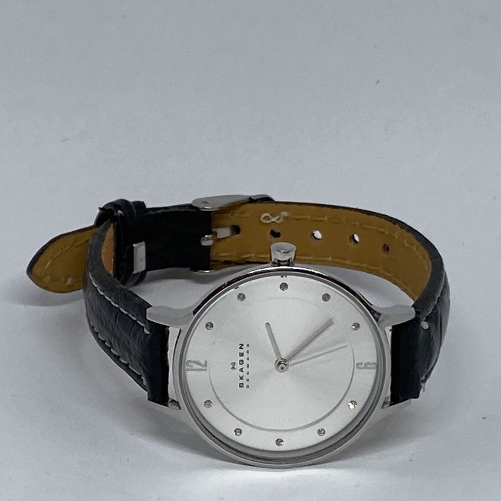 Skagen Anita Lille SKW2149 Women’s Black Leather Analog Dial Watch Quartz JK640