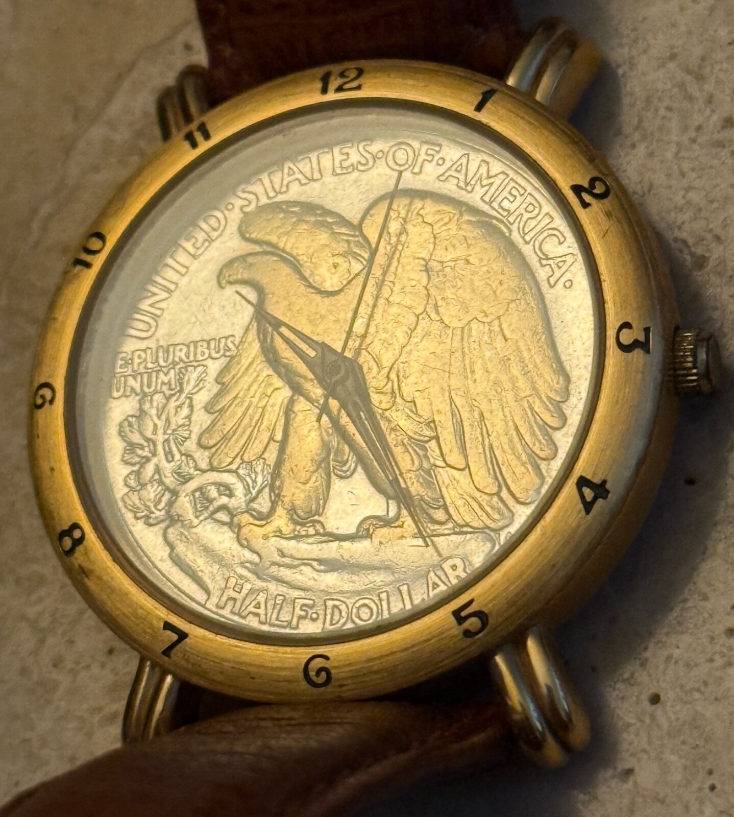 VTG Brittania United States of America Half Dollar BM685 Sportswear Watch READ