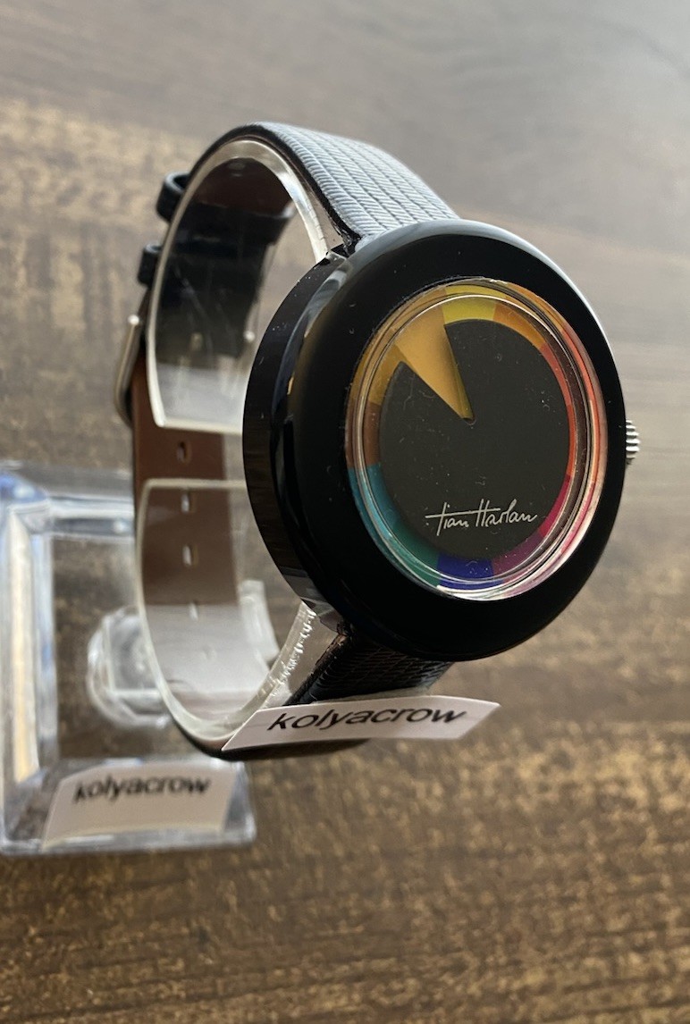 CHROMACHRON MYSTERY DIAL WATCH 🌈 COOL UNIQUE FUTURISTIC SPACE AGE CRAZY HOUR